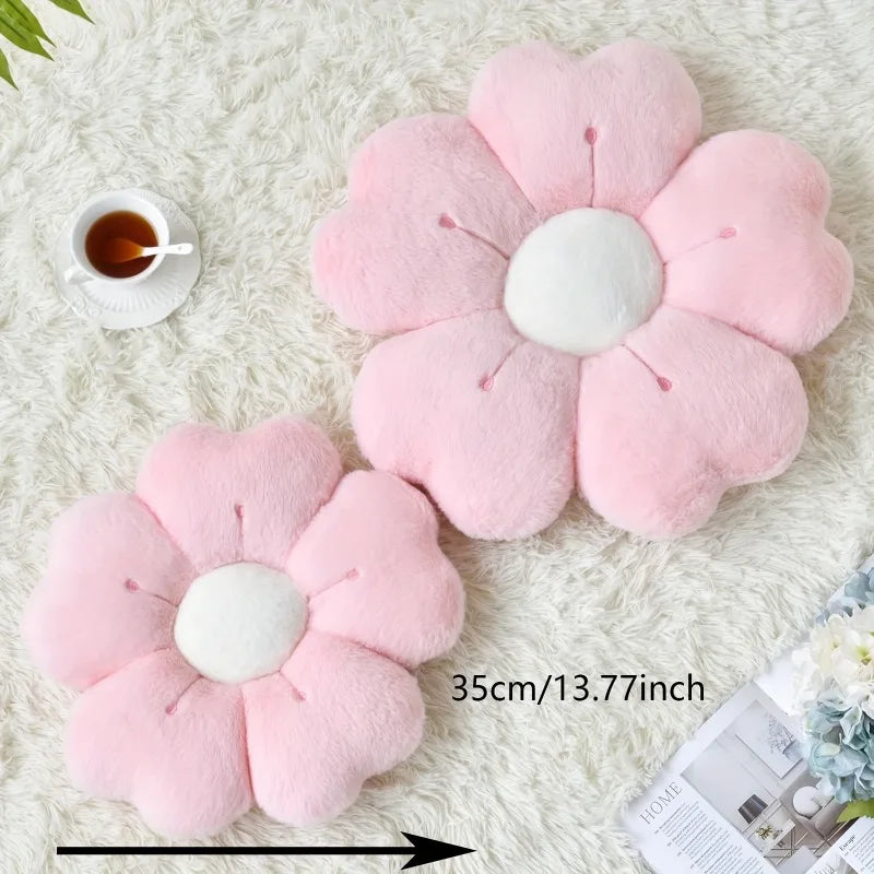 Flower Shaped Plush Pillow – Cute Soft Cushion for Sofa & Bed