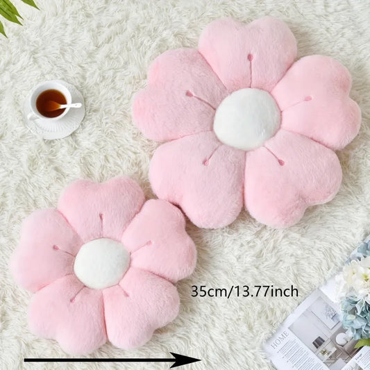 Flower Shaped Plush Pillow – Cute Soft Cushion for Sofa & Bed