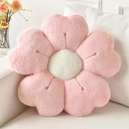 Flower Shaped Plush Pillow – Cute Soft Cushion for Sofa & Bed