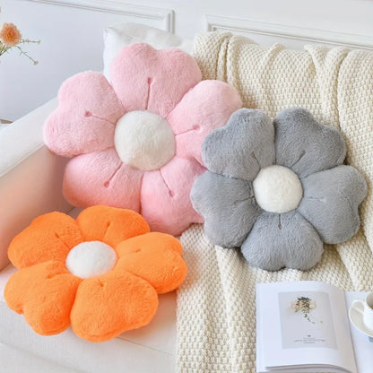 Flower Shaped Plush Pillow – Cute Soft Cushion for Sofa & Bed