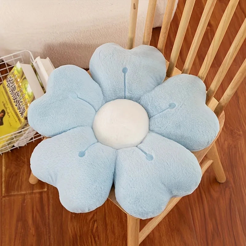 Flower Shaped Plush Pillow – Cute Soft Cushion for Sofa & Bed