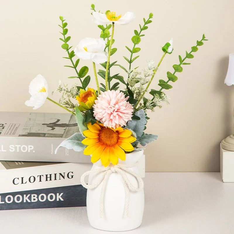 Bow Shaped White Vase – Modern Decorative Vase for Home Decor