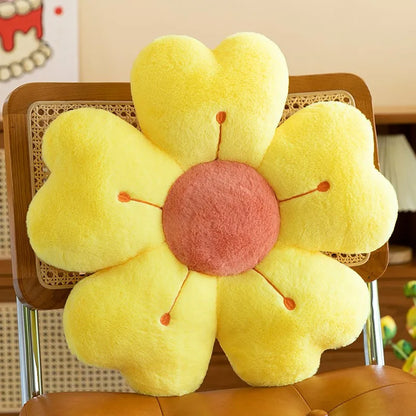 Flower Shaped Plush Pillow – Cute Soft Cushion for Sofa & Bed